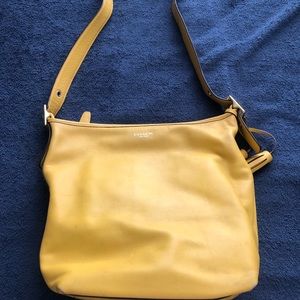 Yellow crossbody bag Coach
